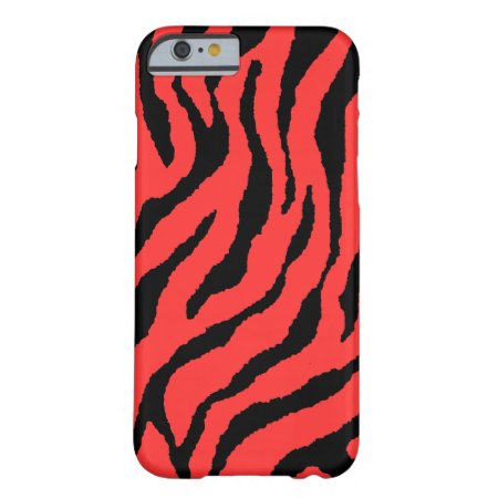 Corey Tiger 80s Neon Tiger Stripes (red Black) Barely There Iphone 6 C