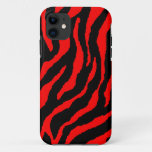 Corey Tiger 80s Neon Tiger Stripes (red) Iphone 11 Case at Zazzle