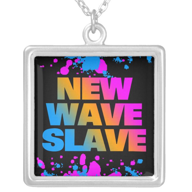 Corey Tiger 80s New Wave Slave Splatter Necklace (Front)