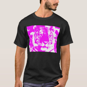 COREY TIGER 80's PINK TIGER FACE T-Shirt
