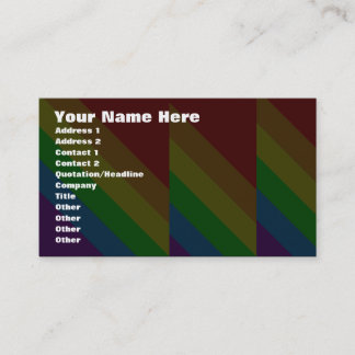 Corey Tiger 80s Rainbow Angles Business Card