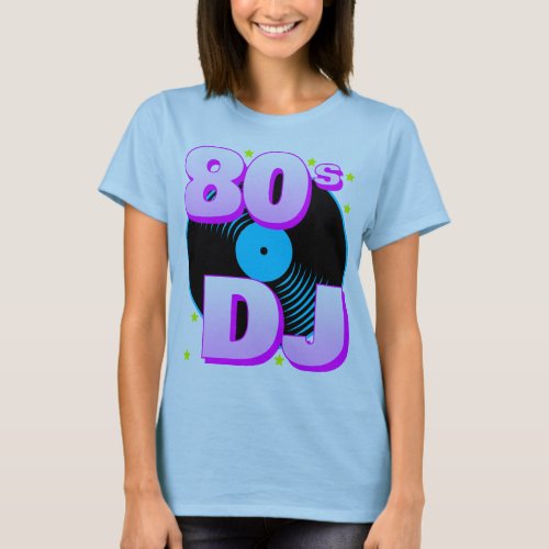 Corey Tiger 80s Retro 80s DJ T_Shirt