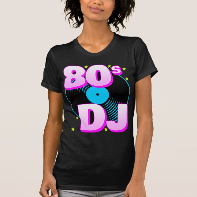 Corey Tiger 80s Retro 80s DJ T-Shirt (Front)