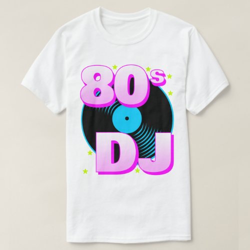 Corey Tiger 80s Retro 80s DJ T_Shirt