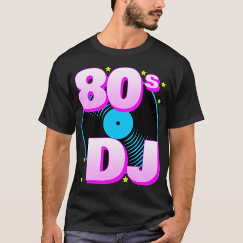 Corey Tiger 80s Retro 80s DJ T_Shirt