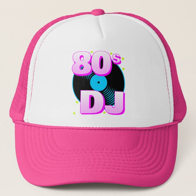 Corey Tiger 80s Retro 80s DJ Trucker Hat (Front)