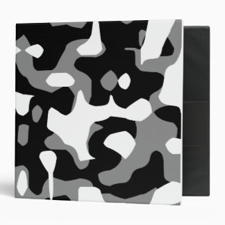 Corey Tiger 80s Retro Gray Camouflage (Camo) 3 Ring Binder