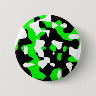 Corey Tiger 80s Retro Green Camouflage (Camo) Button