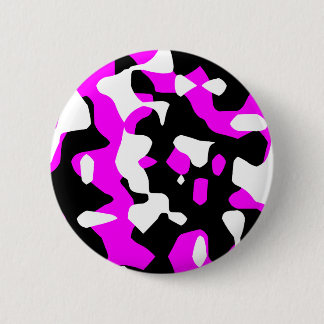 Corey Tiger 80s Retro Hot Pink Camouflage (Camo) Button