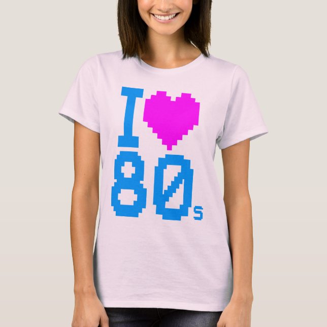 Corey Tiger 80s Retro I Love 80s Shirt (Front)