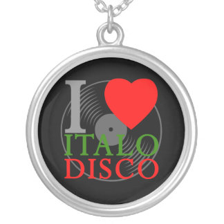 Corey Tiger 80s Retro I Love Italo Disco Necklace