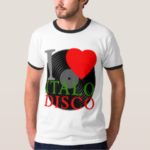 Corey Tiger 80s Retro I Love Italo Disco T-Shirt