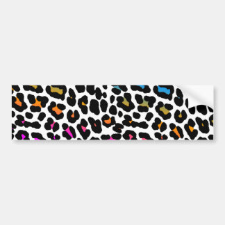 Corey Tiger 80s Retro Leopard Spots Bumper Sticker