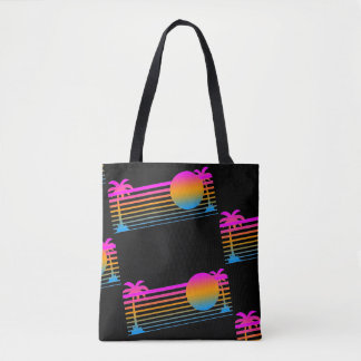 COREY TIGER 80s RETRO PALM TREES BAG