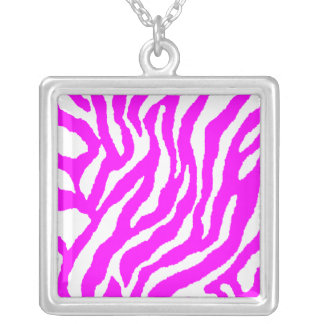 Corey Tiger 80s Retro Pink Tiger Stripe Necklace