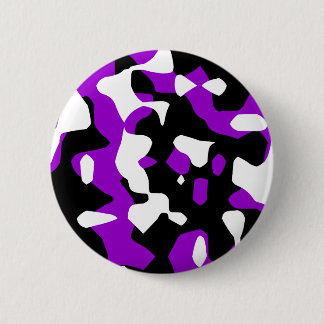 Corey Tiger 80s Retro Purple Camouflage (Camo) Button