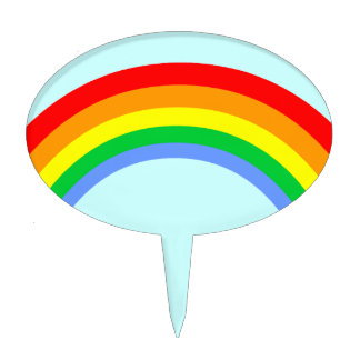 Corey Tiger 80s Retro Rainbow Cake Topper