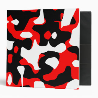 Corey Tiger 80s Retro Red Camouflage (Camo) 3 Ring Binder