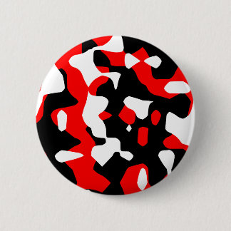 Corey Tiger 80s Retro Red Camouflage (Camo) Button