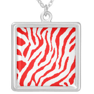 Corey Tiger 80s Retro Red Tiger Stripe Necklace