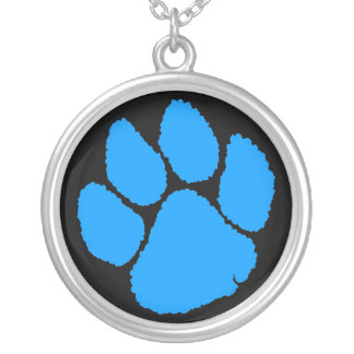 Corey Tiger 80s Retro Tiger Claw Necklace (Blue)