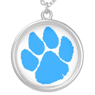 Corey Tiger 80s Retro Tiger Claw Necklace (Blue)