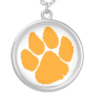 Corey Tiger 80s Retro Tiger Claw Necklace (Orange)