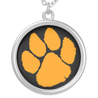 Corey Tiger 80s Retro Tiger Claw Necklace (Orange)