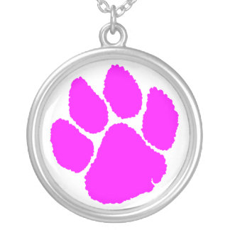 Corey Tiger 80s Retro Tiger Claw Necklace (Pink)