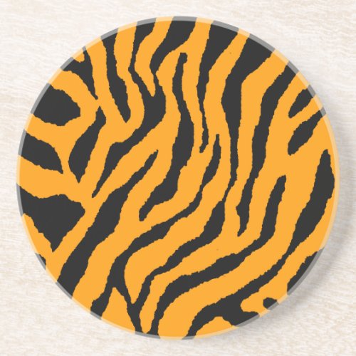 Corey Tiger 80s Retro Tiger Stripes Coaster
