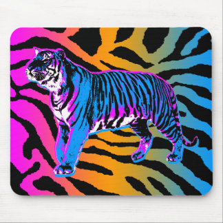 Corey Tiger 80s Retro Tiger & Stripes Mousepad