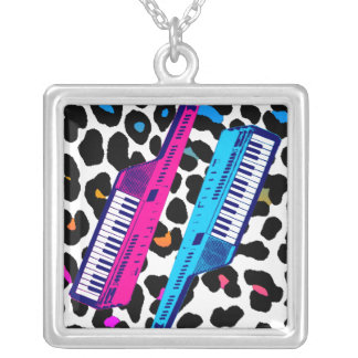 Corey Tiger 80s Retro Vintage Keytar Necklace