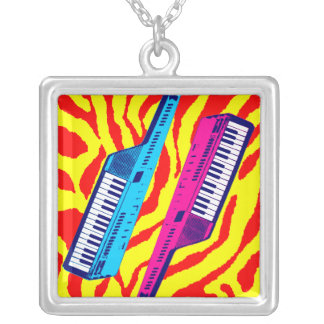 Corey Tiger 80s Retro Vintage Keytar Necklace