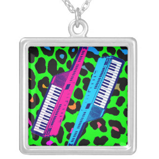 Corey Tiger 80s Retro Vintage Keytar Necklace