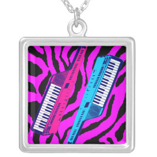 Corey Tiger 80s Retro Vintage Keytar Necklace