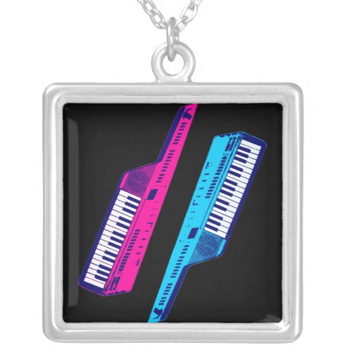 Corey Tiger 80s Retro Vintage Keytar Necklace