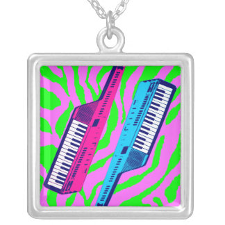 Corey Tiger 80s Retro Vintage Keytar Necklace