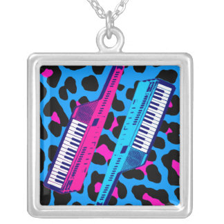 Corey Tiger 80s Retro Vintage Keytar Necklace