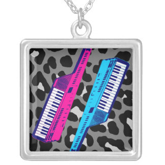 Corey Tiger 80s Retro Vintage Keytar Necklace