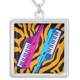 Corey Tiger 80s Retro Vintage Keytar Necklace