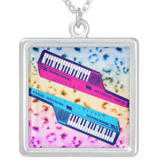 Corey Tiger 80s Retro Vintage Keytar Necklace