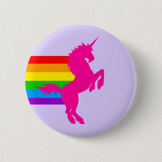COREY TIGER 80s RETRO VINTAGE RAINBOW UNICORN Button