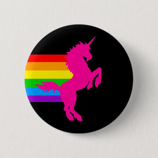 COREY TIGER 80s RETRO VINTAGE RAINBOW UNICORN Pinback Button