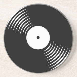 Corey Tiger 80s Retro Vintage Vinyl Record Coaster