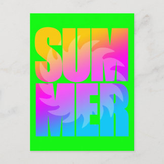 Corey Tiger 80s Summer Sun Postcard