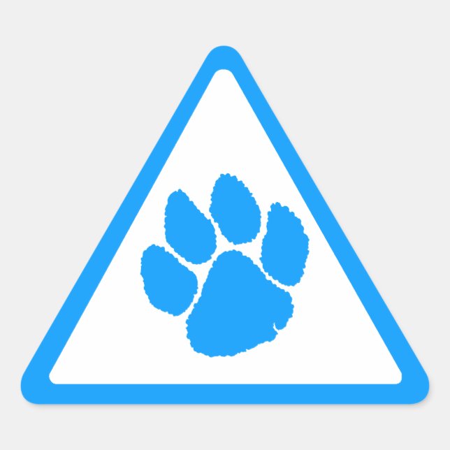 Corey Tiger 80s Tiger Claw Triangle Sticker (Front)