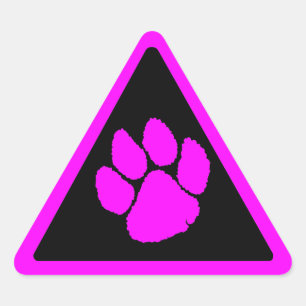 Corey Tiger 80s Tiger Claw Triangle Sticker