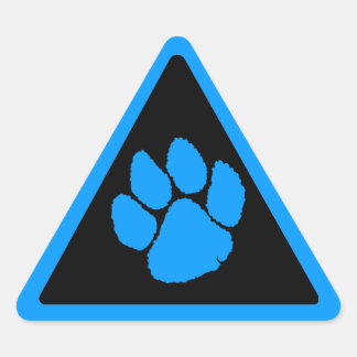 Corey Tiger 80s Tiger Claw Triangle Sticker
