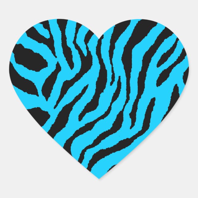 Corey Tiger 80s Tiger Stripes Heart Sticker (Front)