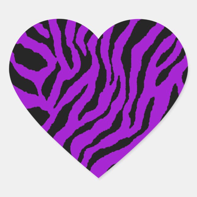 Corey Tiger 80s Tiger Stripes Heart Sticker (Front)